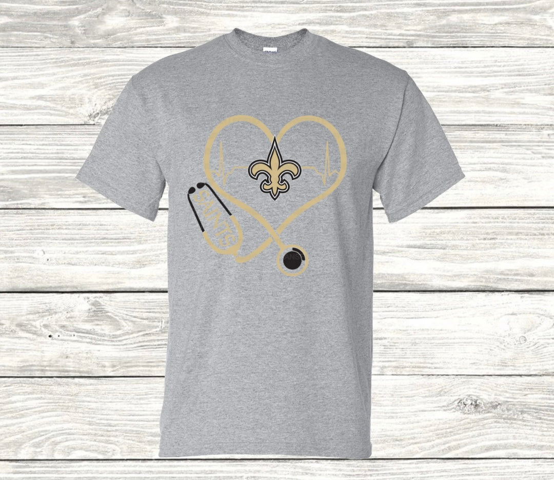 Saints Healthcare Heart Shirt