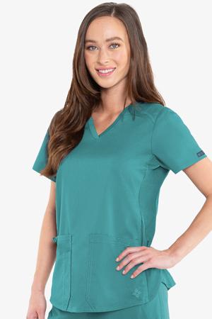 7459 V-NECK SHIRTTAIL TOP (Size: XS-3X)