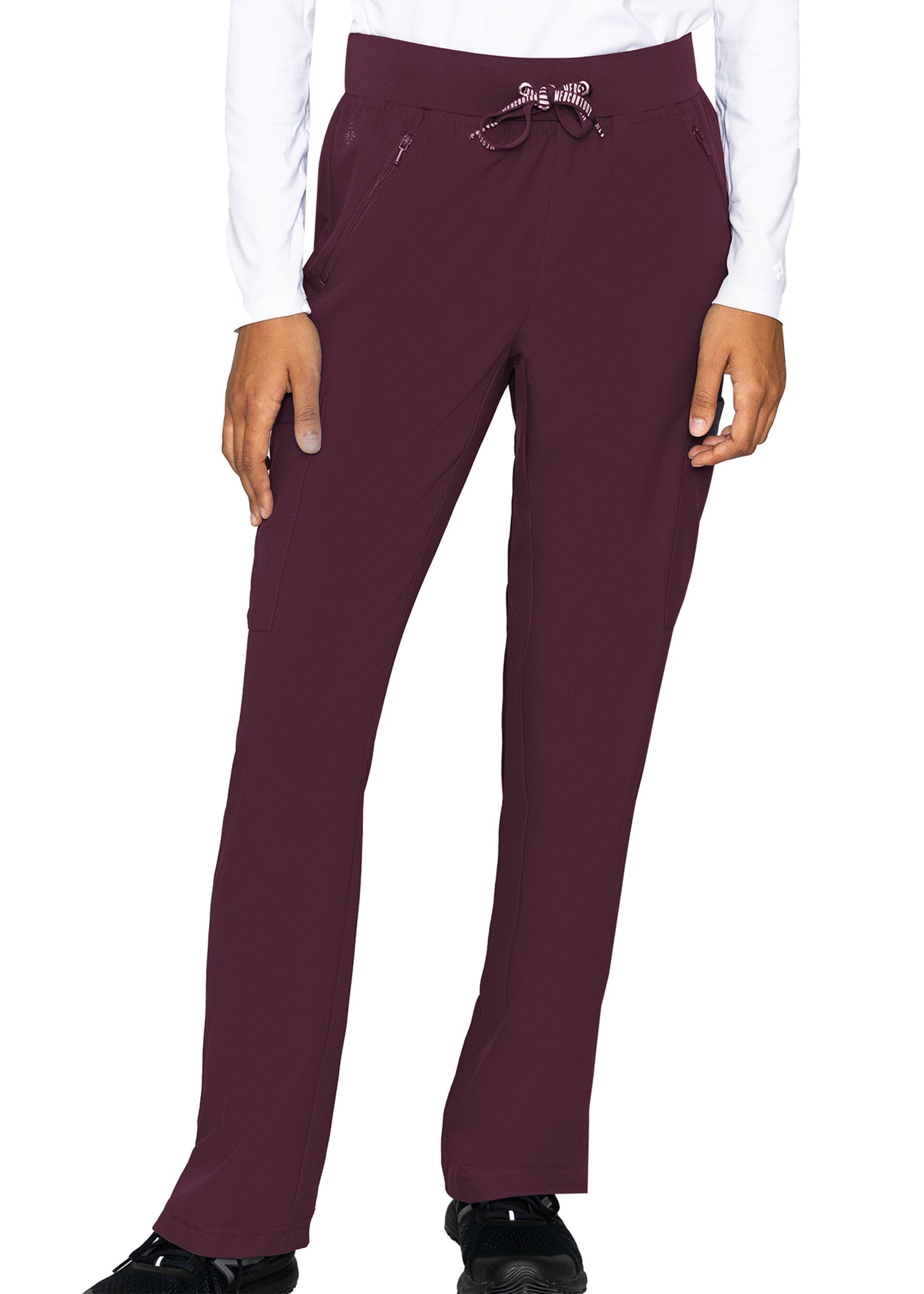 2702 Med Couture Insight Drawstring Cargo Pants-Wine