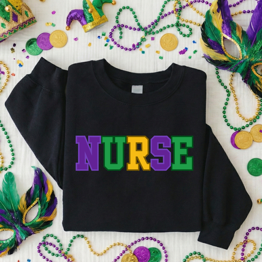 Varsity Mardi Gras Long Sleeve Shirt
