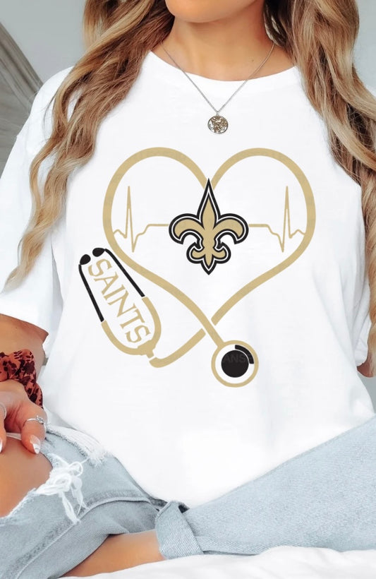 Saints Healthcare Heart Shirt