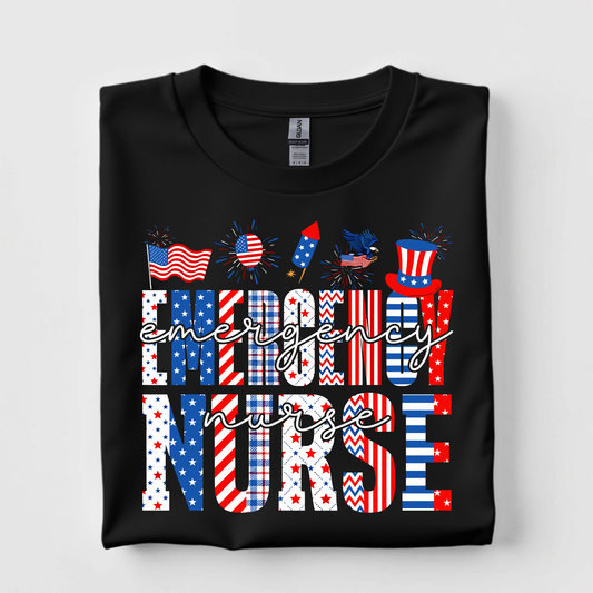 Emergency Nurse July 4th Shirt