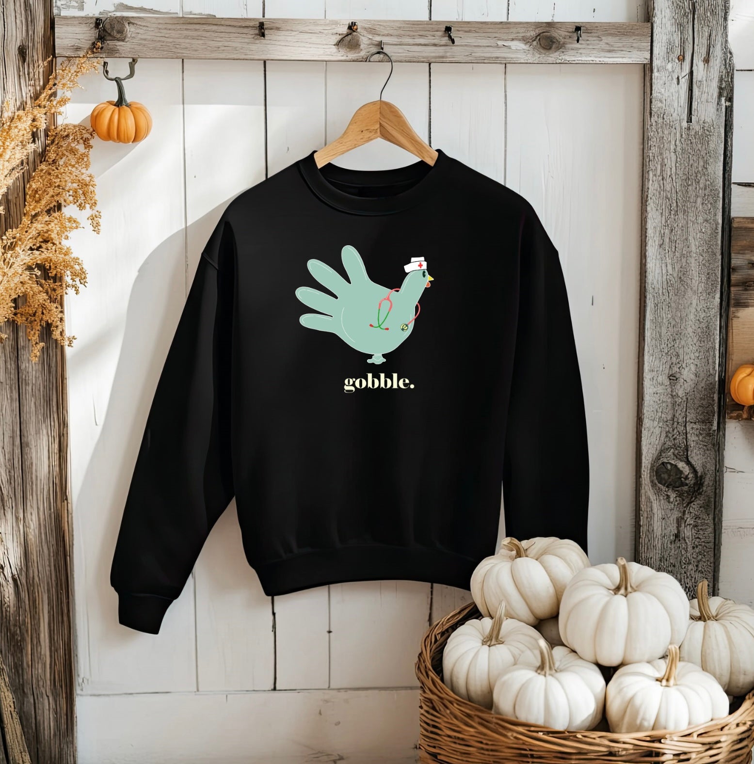 Rubber Turkey Glove Sweatshirt