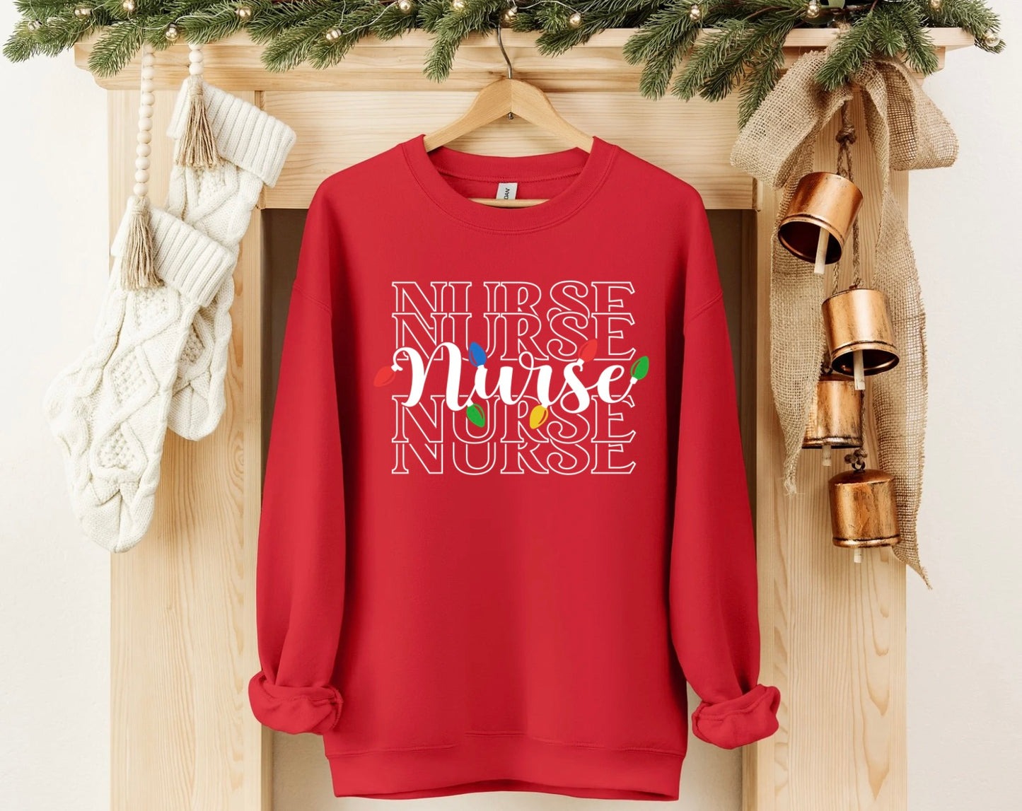 Nurse Christmas Lights Sweatshirt