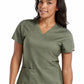7459 V-NECK SHIRTTAIL TOP (Size: XS-3X)